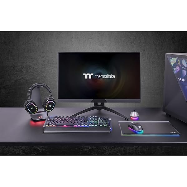 Thermaltake Thermaltake Argent H5 RGB 7.1 Gaming Headset: Hi-Res 50mm Drivers for PC, Xbox, PS4, Mac & More - View 9 of 10