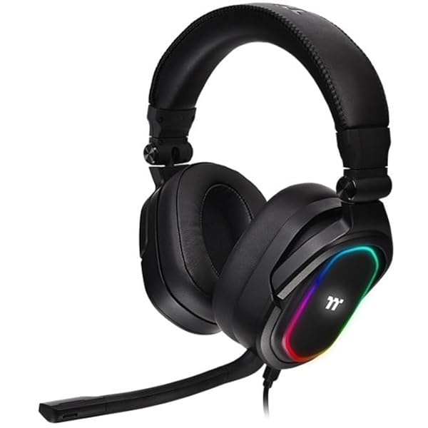 Thermaltake Thermaltake Argent H5 RGB 7.1 Gaming Headset: Hi-Res 50mm Drivers for PC, Xbox, PS4, Mac & More - View 10 of 10