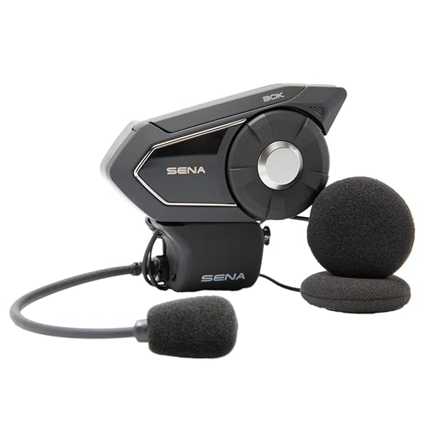 SENA Sena 30K Motorcycle Bluetooth Headset: HD Speakers, Mesh Communication, Black - Single Pack - View 4 of 7