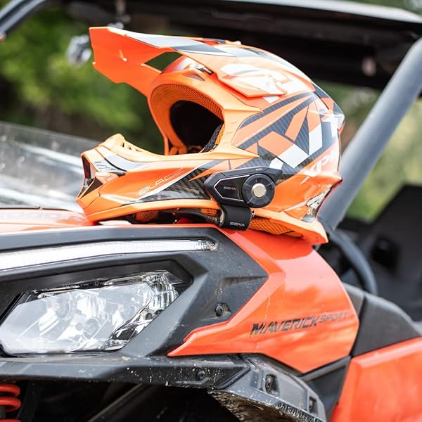 SENA Sena 30K Motorcycle Bluetooth Headset: HD Speakers, Mesh Communication, Black - Single Pack - View 5 of 7