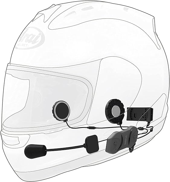 SENA Sena 10R Low Profile Motorcycle Bluetooth System - Black, 2022 Model for Clear Communication - View 6 of 8