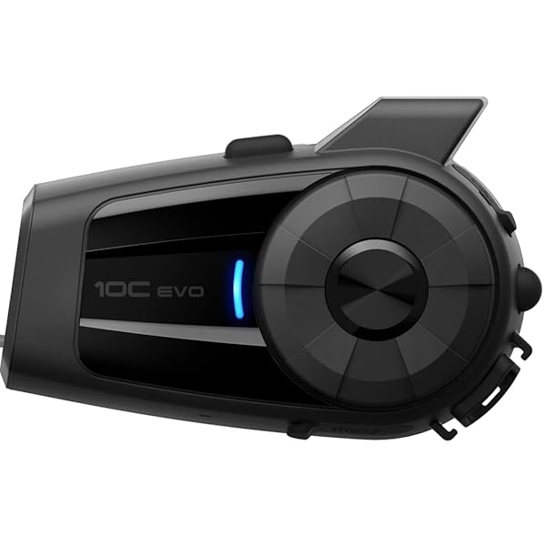 SENA Sena 10C EVO: HD Bluetooth Camera & Communication System for Motorcycles - Black
