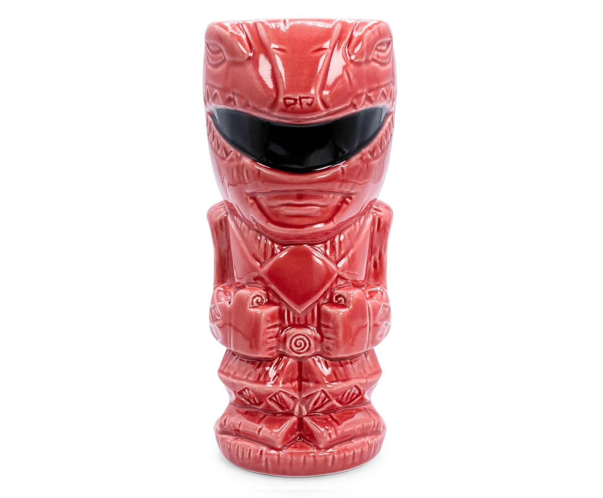Power Rangers Power Rangers Geeki Tikis Red Ranger Ceramic Mug 16 Ounces Tropical Drinkware for Home Barware Gifts and Collectibles - View 2 of 7