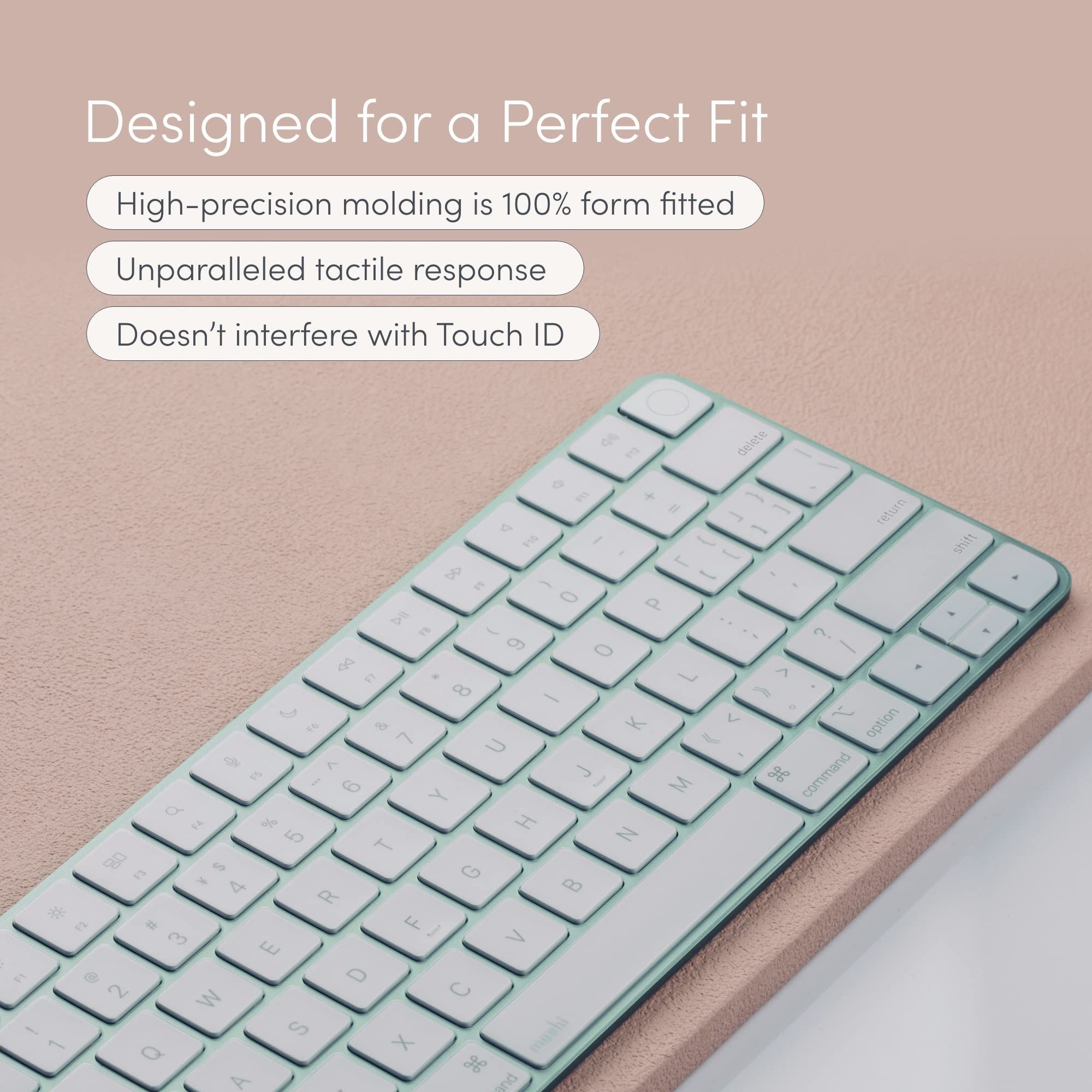 Moshi Moshi ClearGuard Keyboard Protector for Magic Keyboard 2021 Compatible with iMac 24 inch Thin Washable Reusable Non Toxic - View 2 of 7