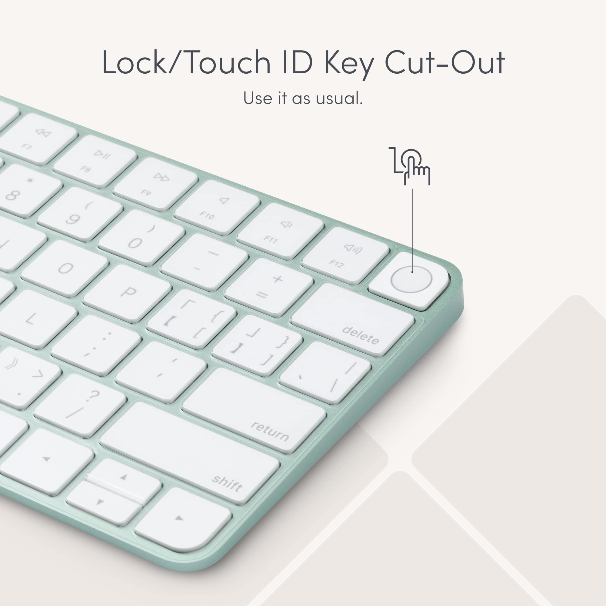 Moshi Moshi ClearGuard Keyboard Protector for Magic Keyboard 2021 Compatible with iMac 24 inch Thin Washable Reusable Non Toxic - View 3 of 7