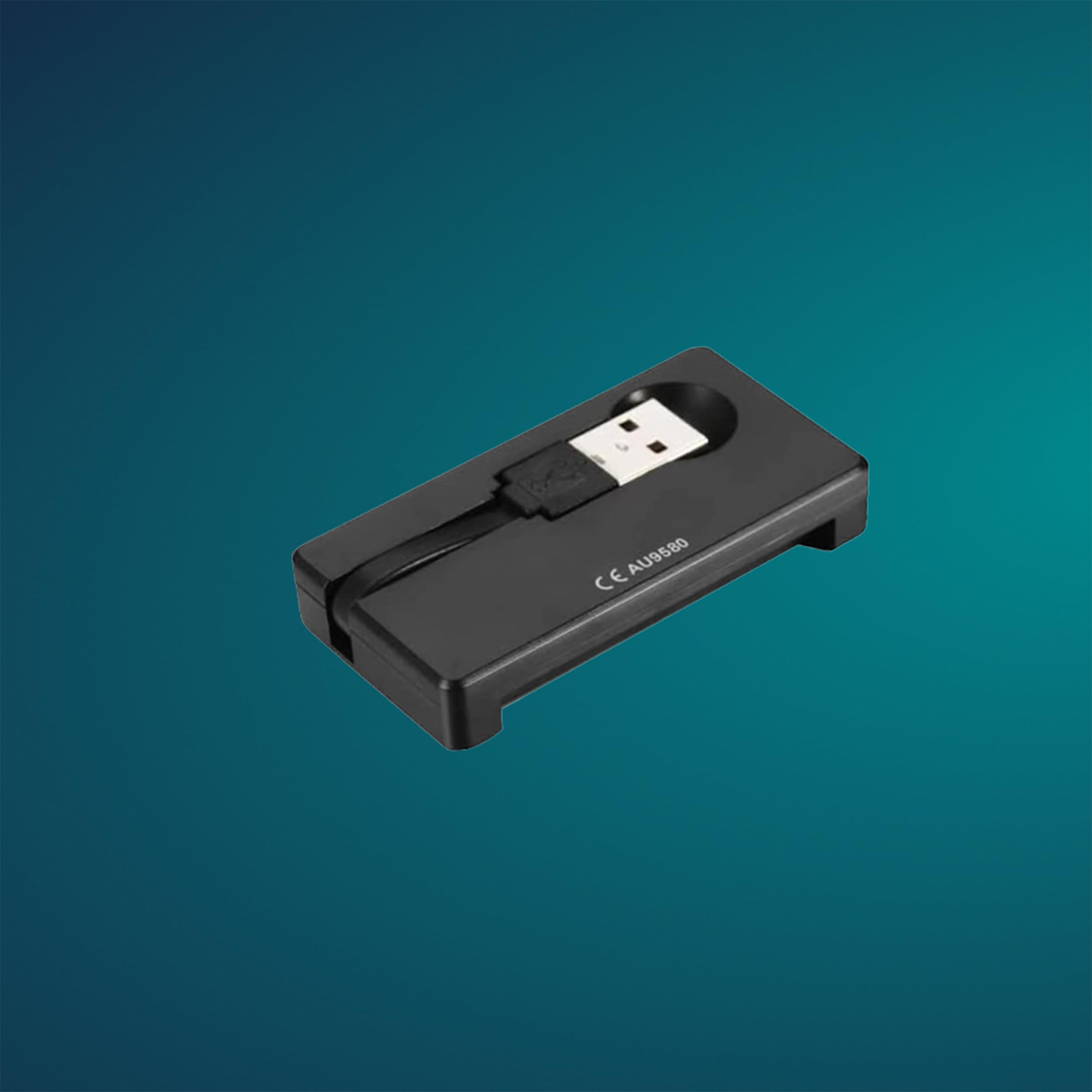 Cryptnox Cryptnox USB Smart Card CAC Reader for Windows 10 and Linux - USB 2.0 Full Speed PC/SC 2.0 Compatible Access Card Reader - View 2 of 3