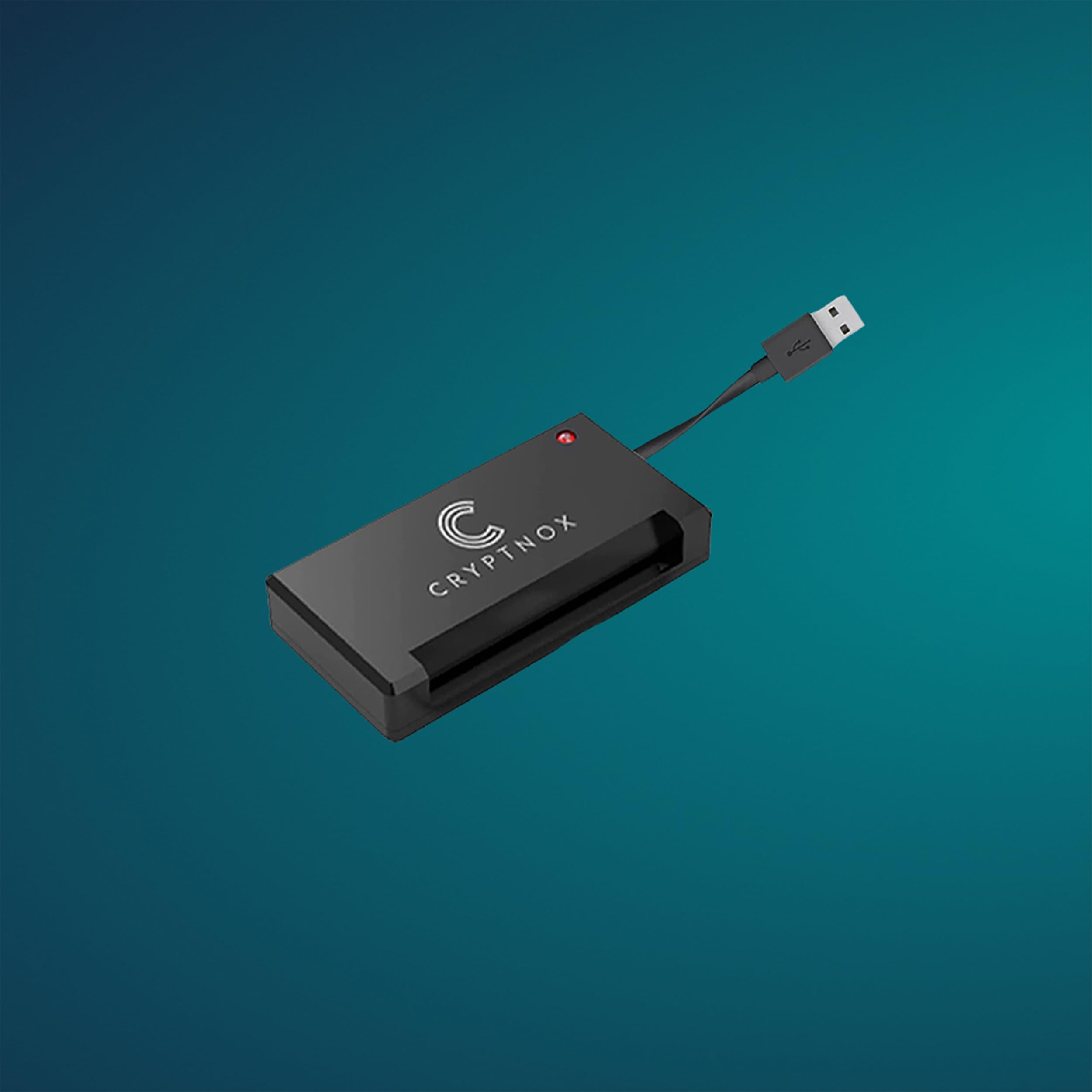 Cryptnox Cryptnox USB Smart Card CAC Reader for Windows 10 and Linux - USB 2.0 Full Speed PC/SC 2.0 Compatible Access Card Reader - View 3 of 3