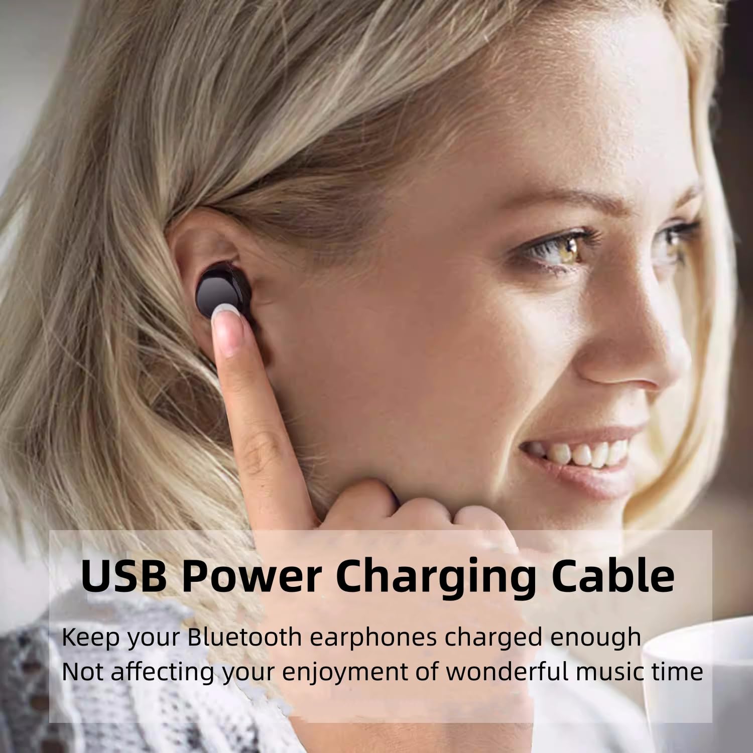 Sqrmekoko Sqrmekoko USB Type C Charging Cable 3.3ft Compatible with TOZO T12Pro T12 T9 NC9 W1 A1 Bluetooth Wireless Earbuds - View 6 of 8