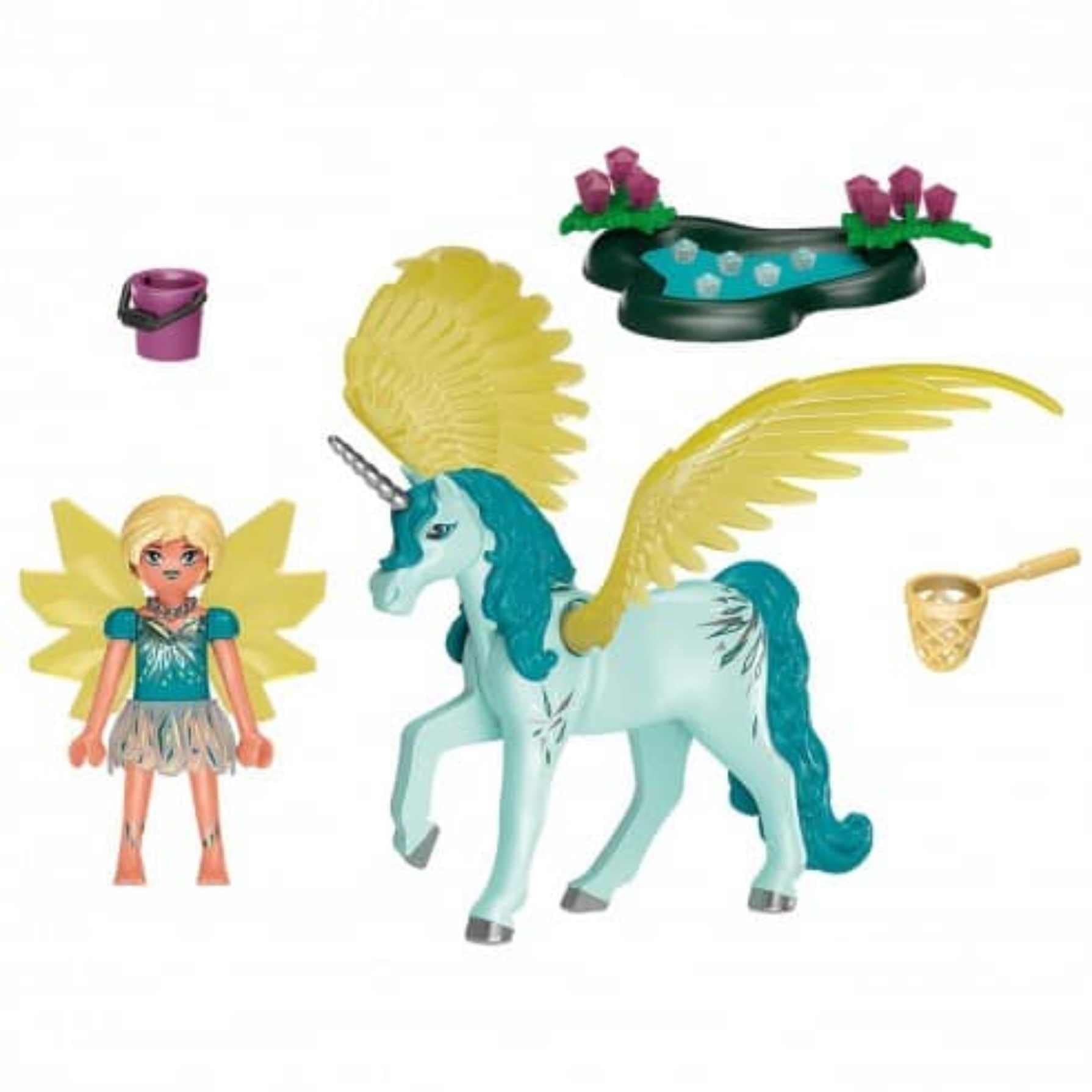 Playmobil Playmobil Adventures of Ayuma Crystal Fairy and Unicorn Set for Imaginative Play - View 3 of 3