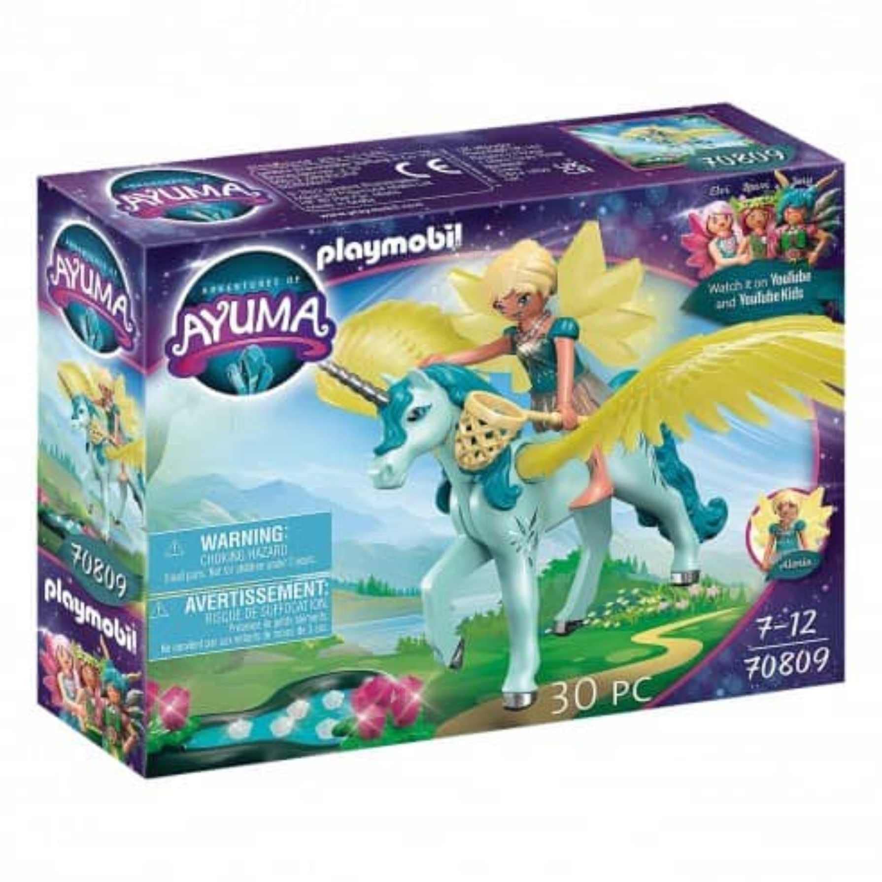 Playmobil Adventures of Ayuma Crystal Fairy and Unicorn Set for Imaginative Play