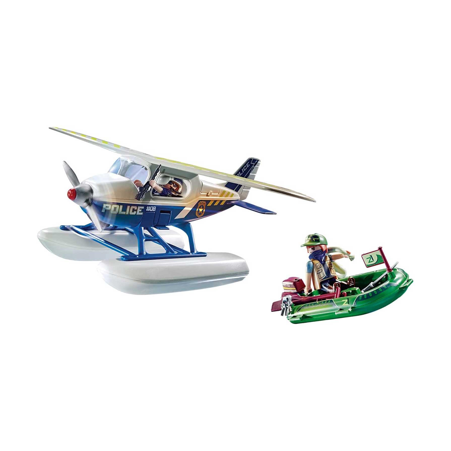 Playmobil Playmobil Police Seaplane Toy for Kids Fun and Adventure in Water Play Activities - View 2 of 5