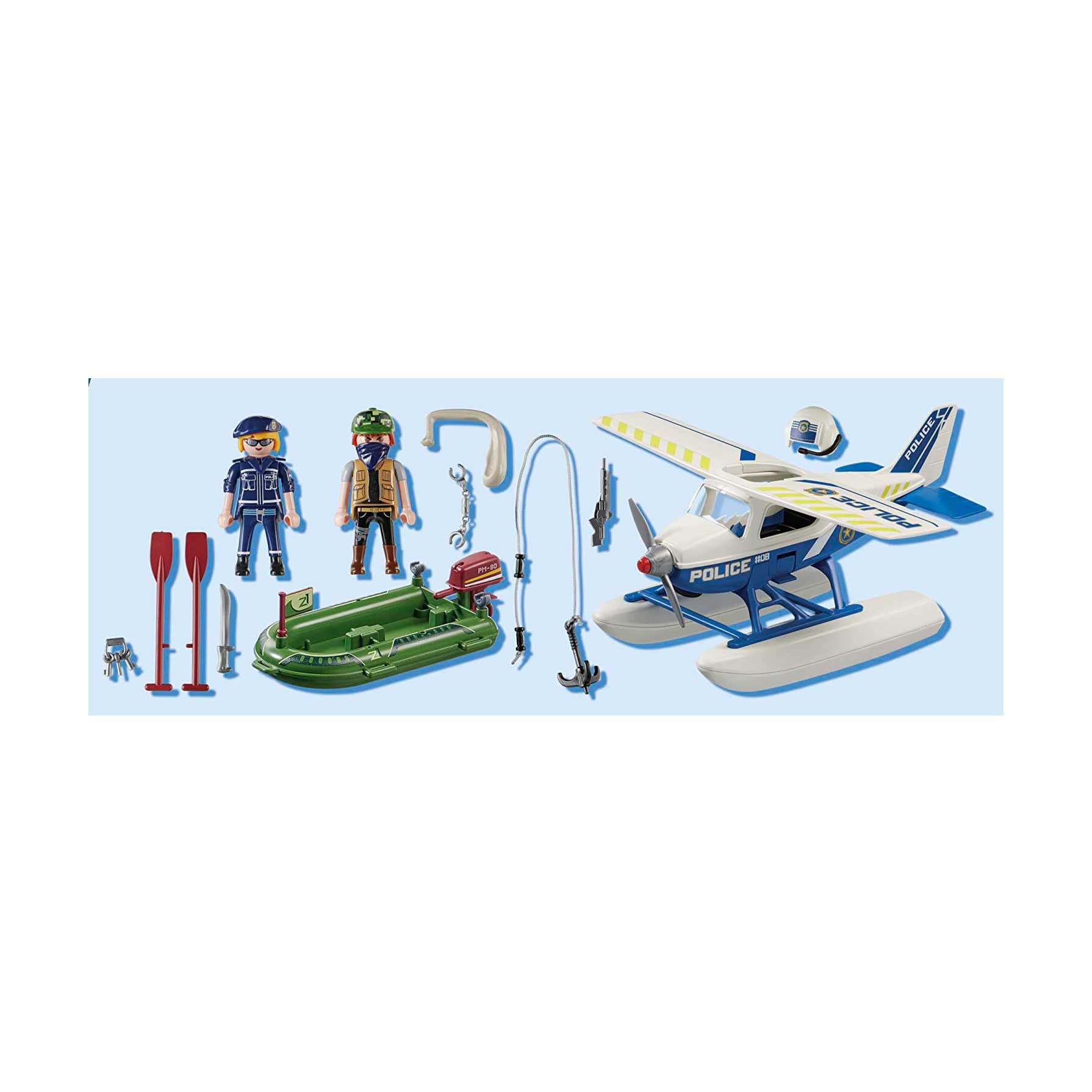 Playmobil Playmobil Police Seaplane Toy for Kids Fun and Adventure in Water Play Activities - View 3 of 5