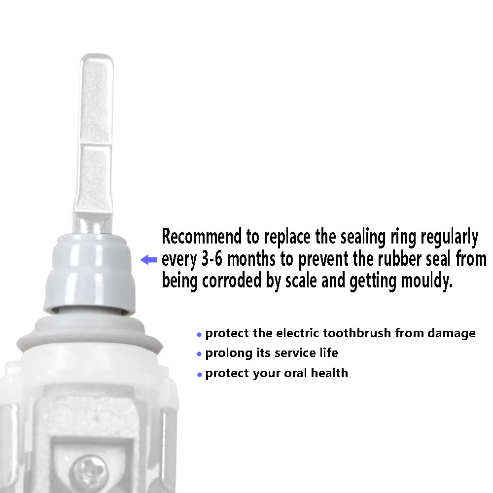 CMWWYFC Electric Toothbrush Waterproof Sealing Parts for Philips HX6710 HX6730 HX6930 HX6950 HX9140 HX9160 HX9340 HX9350 Universal Rubber Pads Set - View 3 of 4