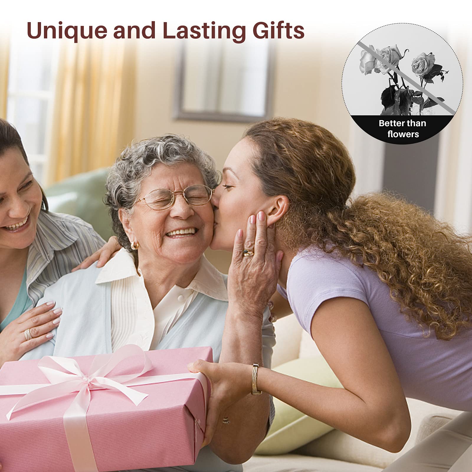 TESECU TESECU 38 Inch Sympathy Wind Chimes Deep Tone Memorial for Loss of Loved One Large Outdoor Garden Decor with 6 Thick Tubes and Hook - View 4 of 7