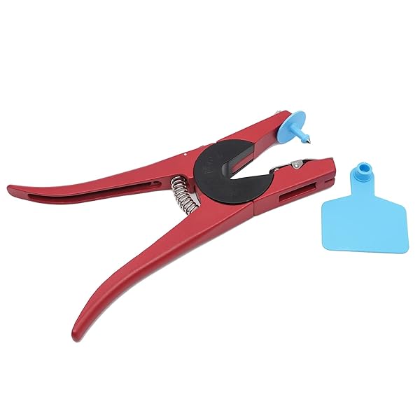 LIUCOGXI Blank 100 Sets Cattle Ear Tag Kits with Applicator for Livestock Pig Cow Dog Blue - View 3 of 10