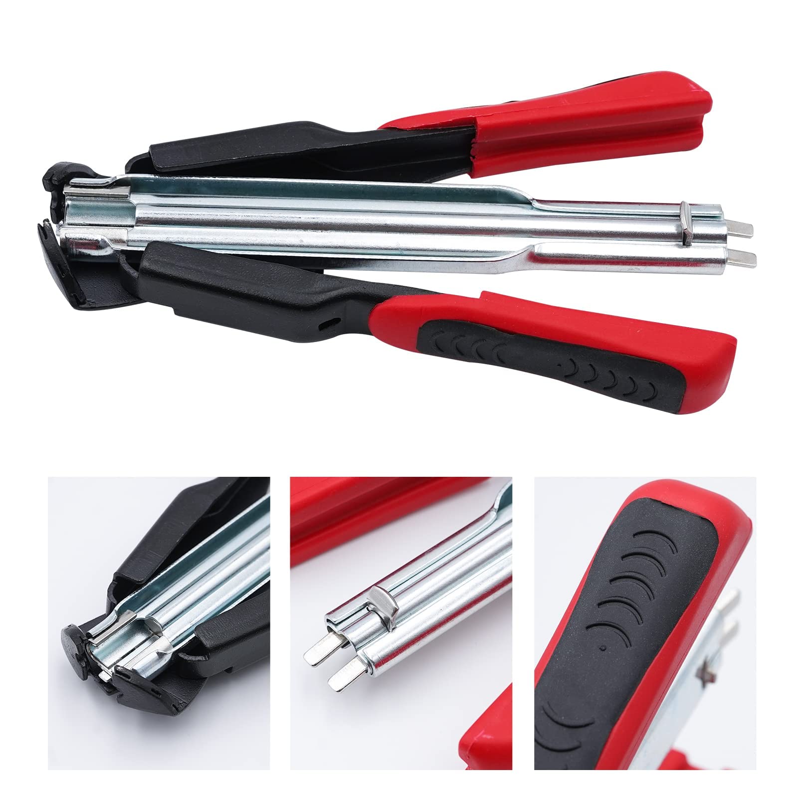 LIUCOGXI Hog Ring Pliers Kit 2500pcs Nail Spring Loaded C7 Gun Manual Fastening Clamp Tool for Cage Seal Bag Car Cushion - View 4 of 9