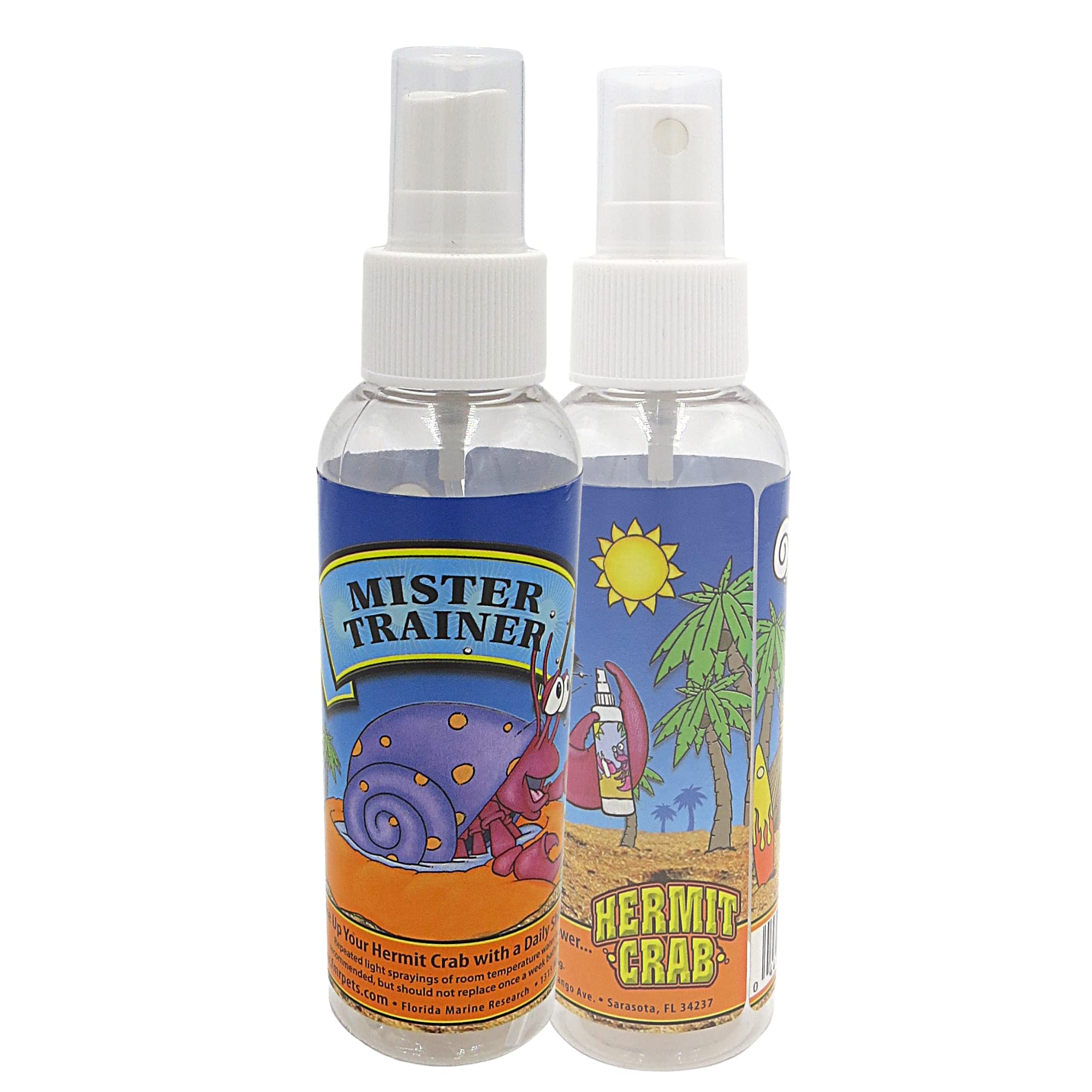 Needzo Needzo Hermit Crab Misting Spray Bottle Pack of 3 for Cages Terrariums Water Bottles for Crabs Reptiles and Amphibians 6.5 Inches - View 2 of 6