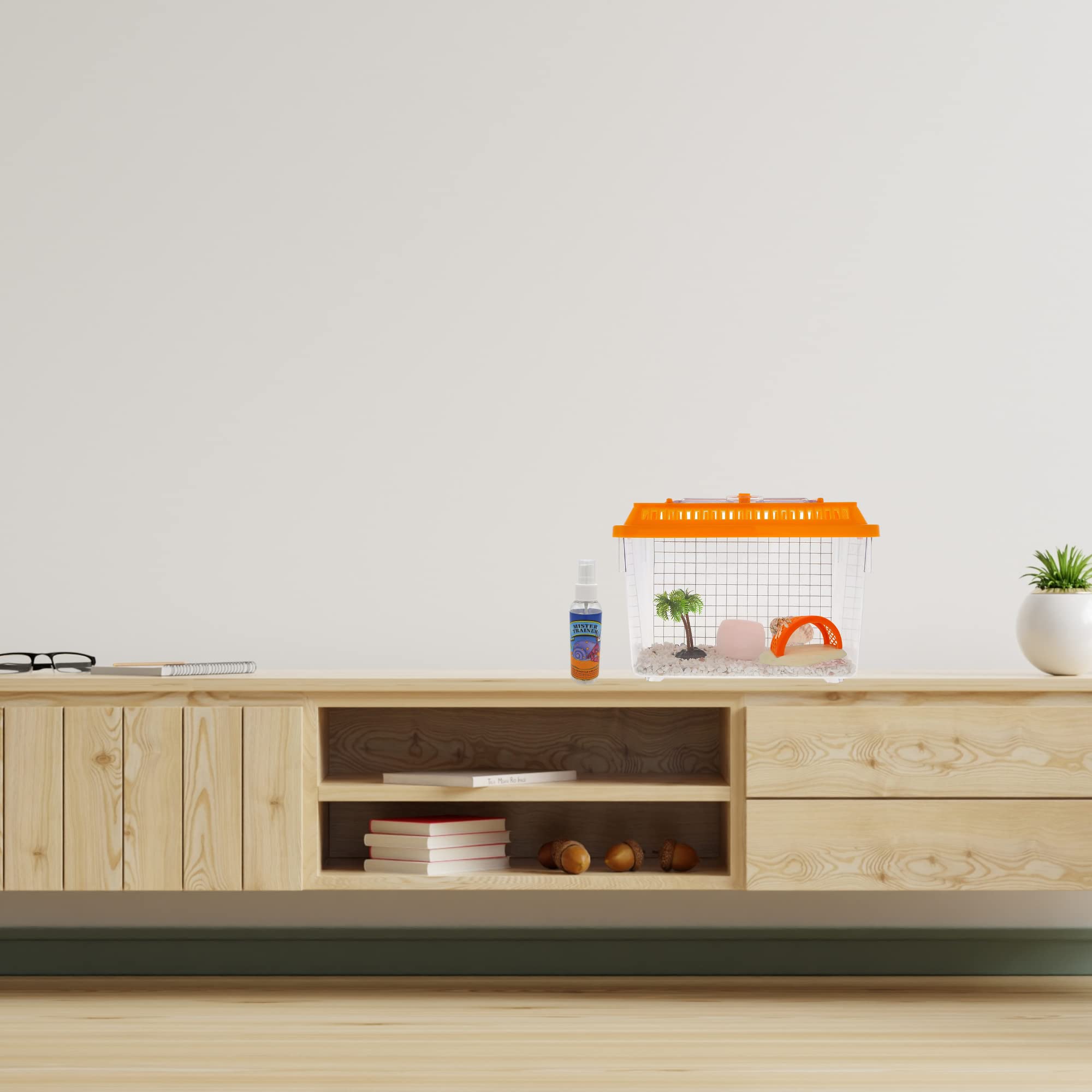 Needzo Needzo Hermit Crab Misting Spray Bottle Pack of 3 for Cages Terrariums Water Bottles for Crabs Reptiles and Amphibians 6.5 Inches - View 3 of 6