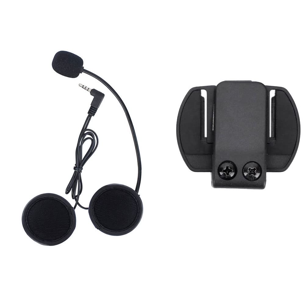 Maxquall Maxquall V6 V4 Microphone Earphone Clip Accessory for Motorcycle Bluetooth Intercom Helmet Headset