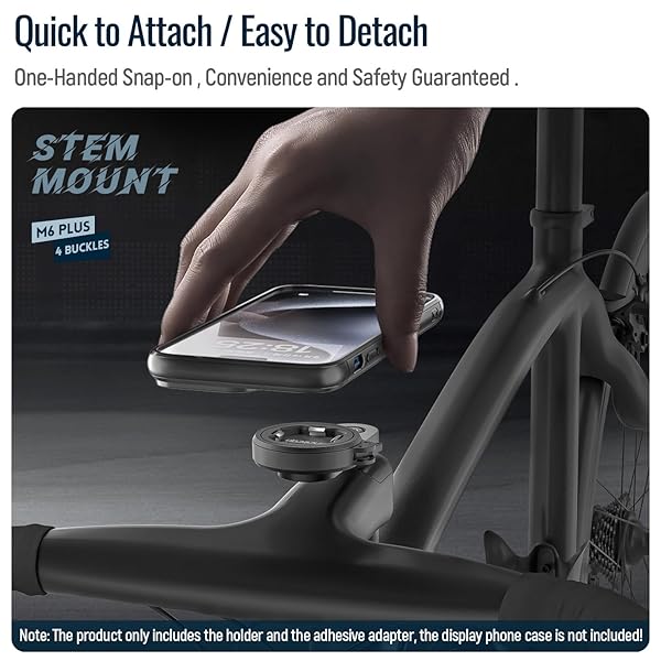 sincetop Sincetop Bike Phone Mount Universal Aluminum Handlebar Clamp for Mountain and Road Bicycles Quick Attach Release Series C-2nd Gen - View 4 of 11