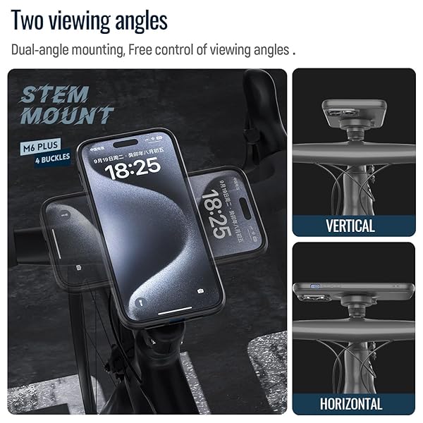 sincetop Sincetop Bike Phone Mount Universal Aluminum Handlebar Clamp for Mountain and Road Bicycles Quick Attach Release Series C-2nd Gen - View 8 of 11