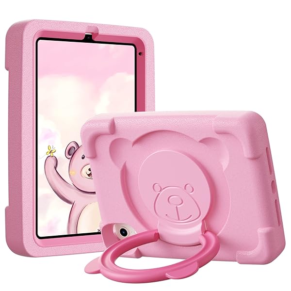 "Buy PZOZ iPad Mini 6 Kids Case - Shockproof, Cute, Heavy Duty Cover for 8.3" iPad Mini 6th Gen (Pink) - Perfect for Boys & Girls!"
