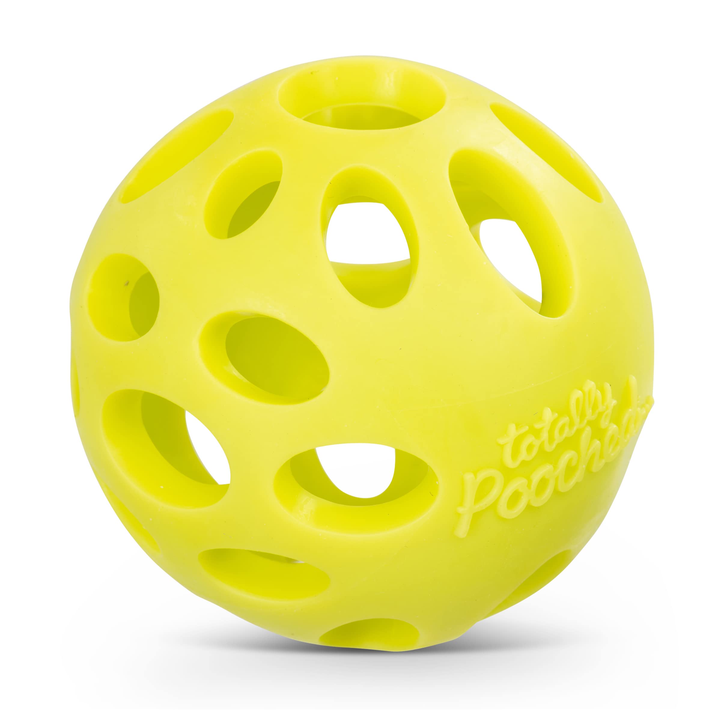 Messy Mutts Messy Mutts Totally Pooched Huffn Puff Ball 2.5 Inch TPR Puzzle Ball for Dogs Durable Interactive Toy and Tooth Cleaner Green
