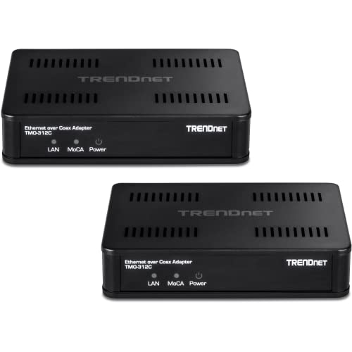 TRENDnet TRENDnet MoCA 2.5 Ethernet Over Coax Adapter 2-Pack - 1Gbps, Backward Compatible, Supports 16 Nodes - View 6 of 6