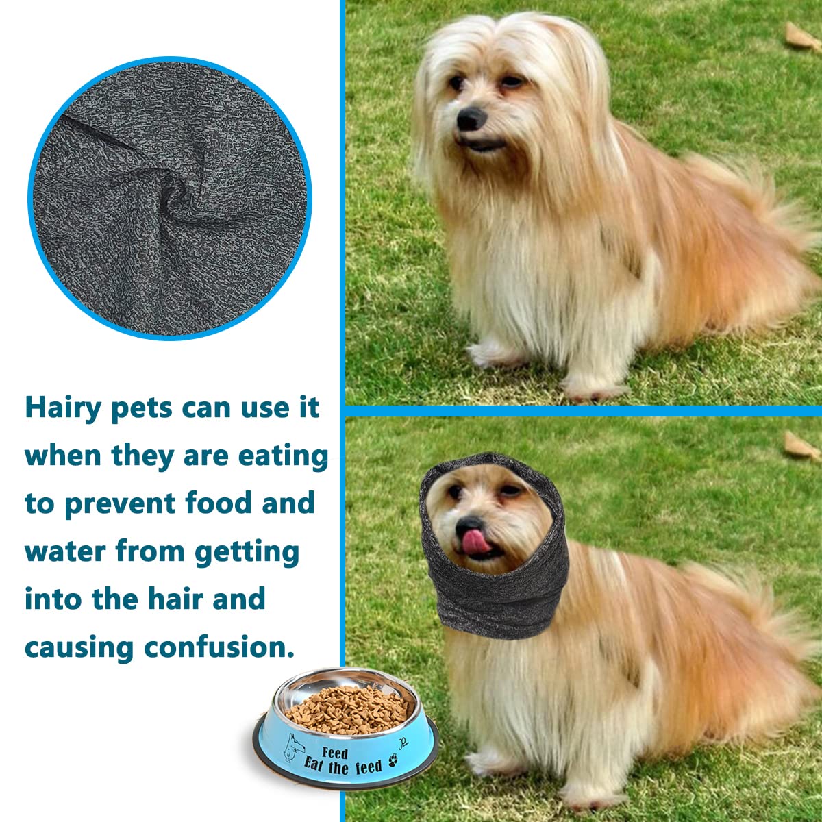 PATTEPOINT PATTEPOINT Dog Noise Cancelling Ear Muffs for Anxiety Relief and Calming Dogs Grey M - View 7 of 9