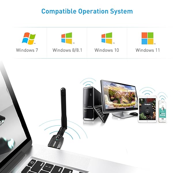 EDUP LOVE Long Range USB Bluetooth 5.1 Adapter for PC - 328FT Wireless Audio Dongle for Windows 11/10/8/7 Laptops & Desktops - View 6 of 8