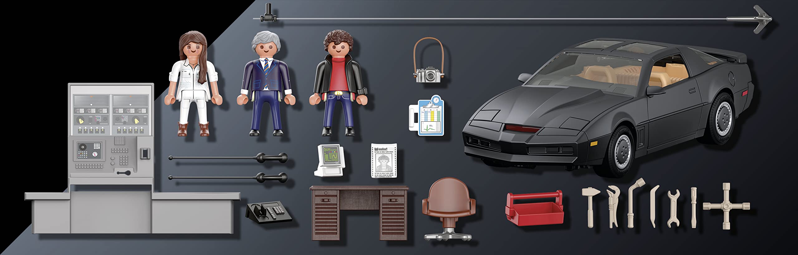 Playmobil PLAYMOBIL Knight Rider K.I.T.T Action Figure for Kids Fun and Adventure - View 8 of 9