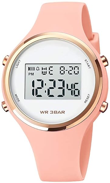 XCZAP XCZAP Pink Outdoor Sport Watch with Alarm Clock 5Bar Waterproof LED Digital Display