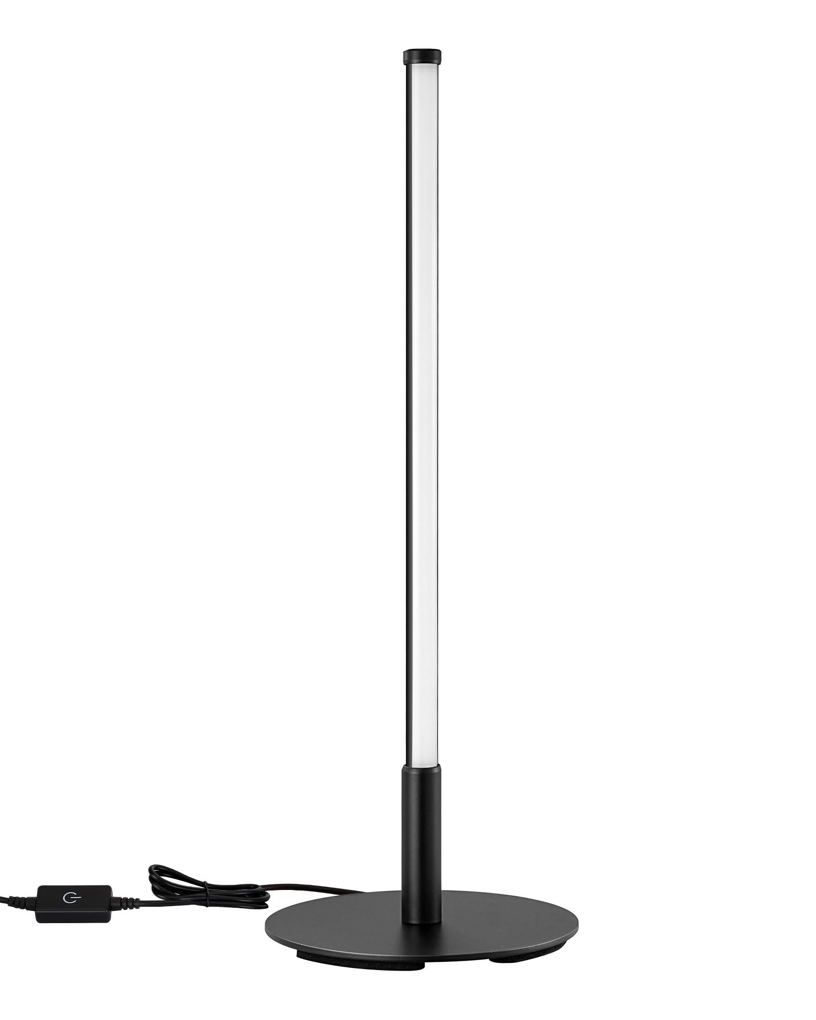 EDISHINE EDISHINE Upgraded LED Table Lamp Stepless Dimmable 3 Color Temperature Modern Nightstand Desk Lamp for Bedroom Living Room Black Metal Finish - View 8 of 8