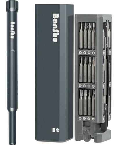 Banshu Banshu Precision Screwdriver Set 46 in 1 Mini Magnetic Repair Tool Kit for Eyeglasses Watch Phone Laptop MacBook PC Camera PS5 Toys