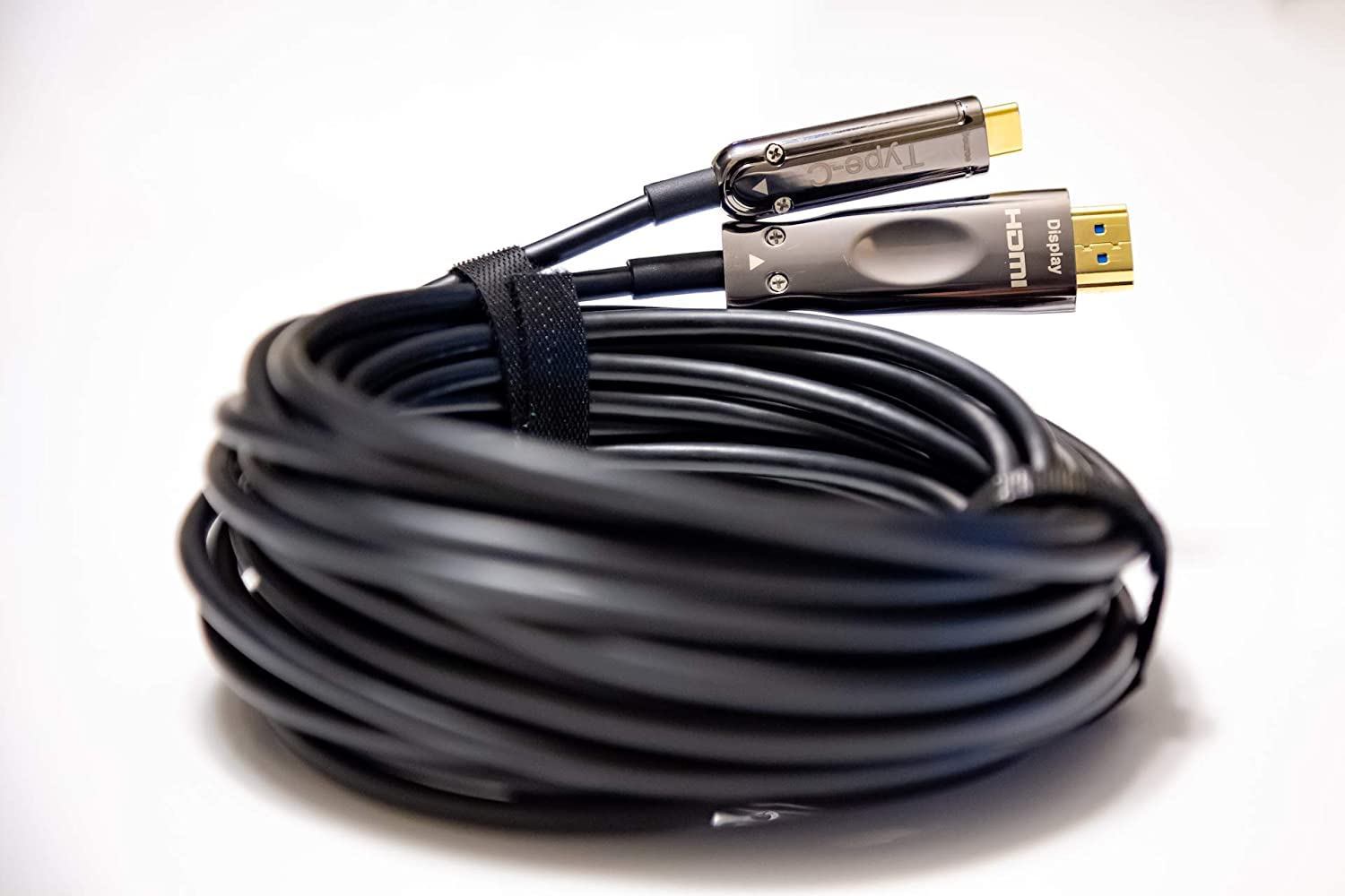 Pacroban Pacroban Fiber Optic USB Type-C to HDMI Cable 4K 60Hz Thunderbolt 3 Compatible Long 50 Feet - View 7 of 9