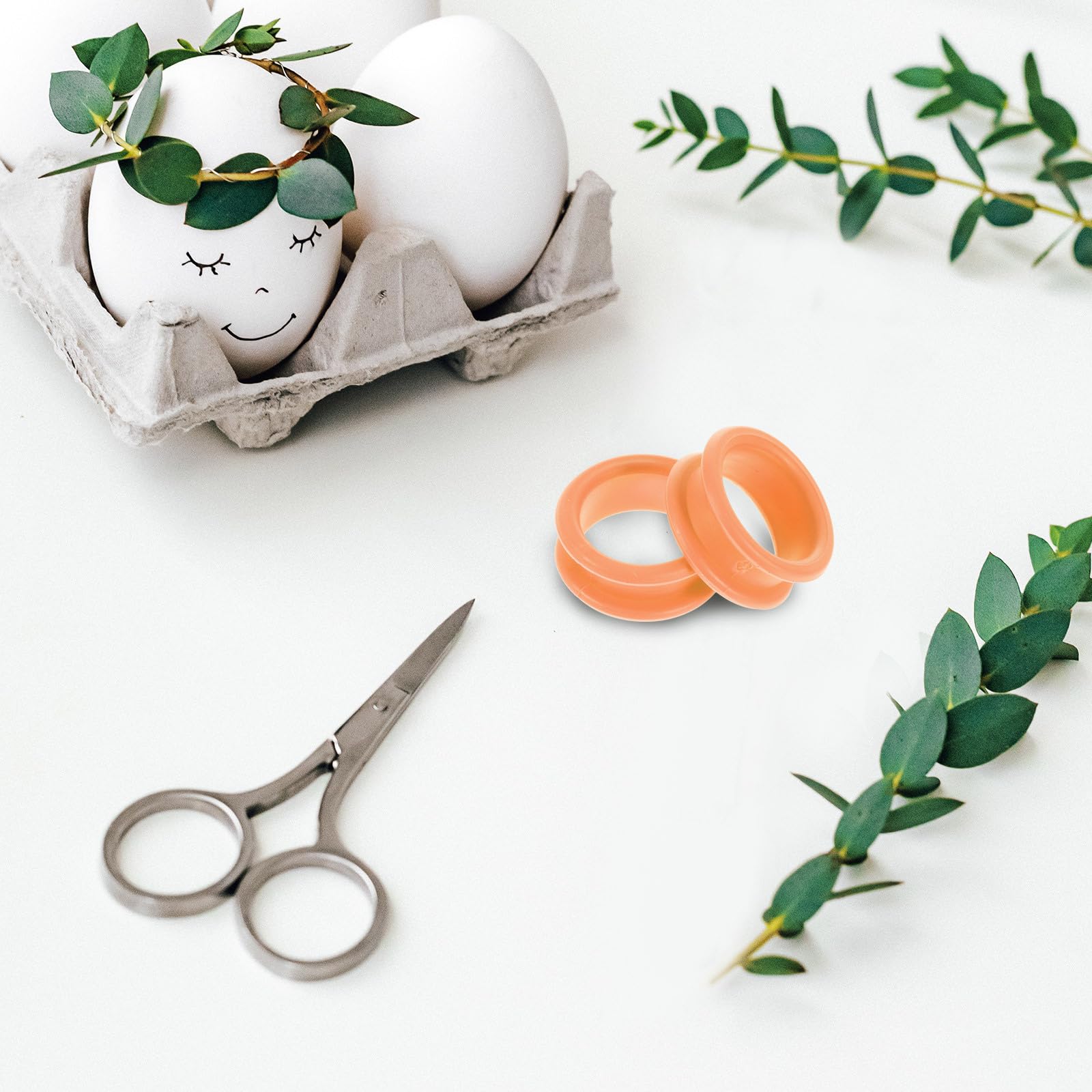 STOBOK Soft Silicone Scissors Finger Ring Inserts 6pcs Grooming Shears Thumb Protectors for Hair Cutting Barber Accessories - View 6 of 9