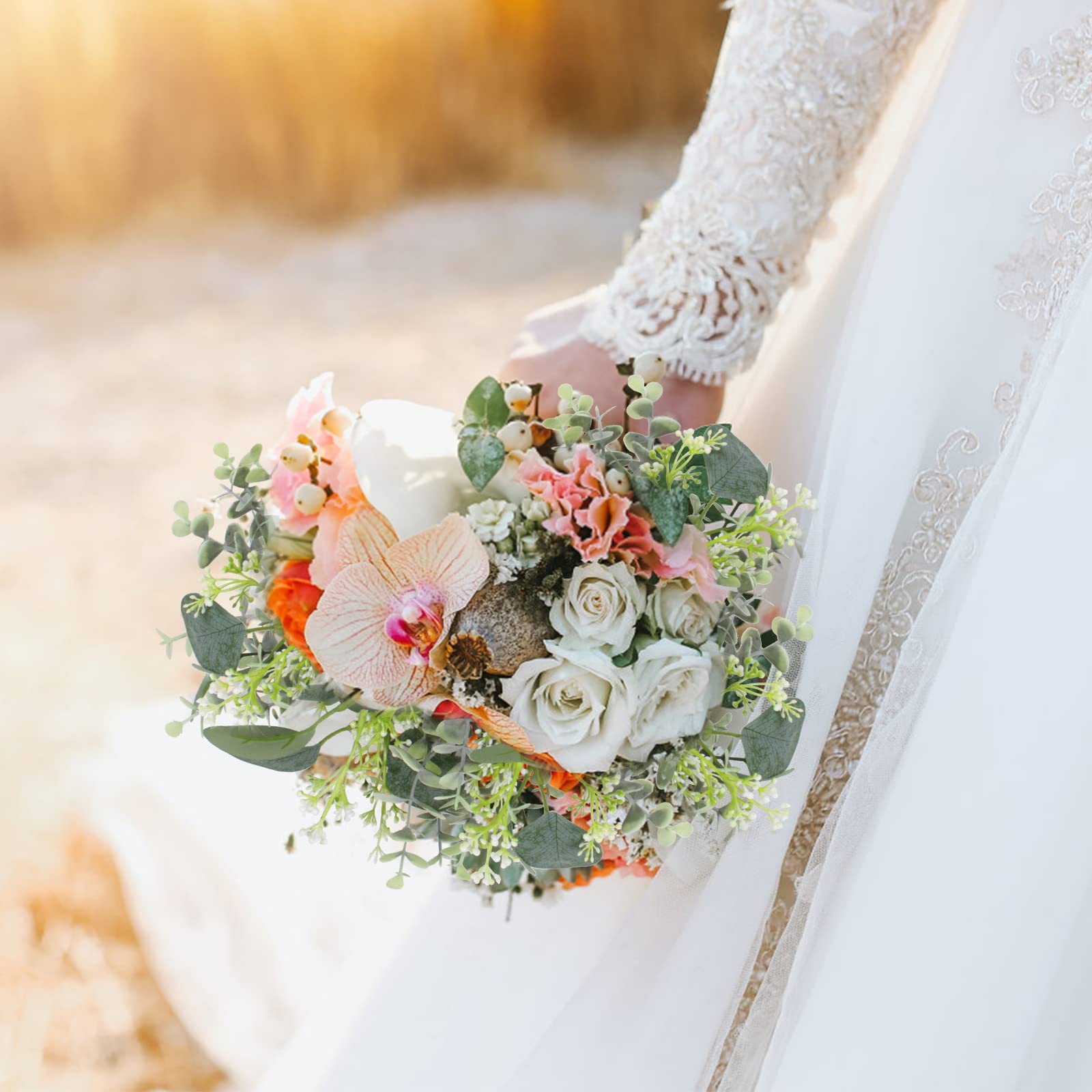 ZeKonan ZeKonan 40 Pcs Artificial Eucalyptus Stems for Wedding Centerpieces and Flower Arrangements - View 2 of 8