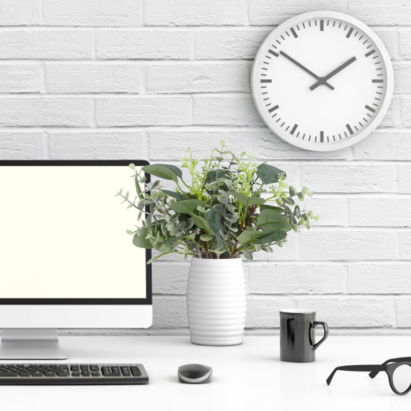 ZeKonan ZeKonan 40 Pcs Artificial Eucalyptus Stems for Wedding Centerpieces and Flower Arrangements - View 6 of 8