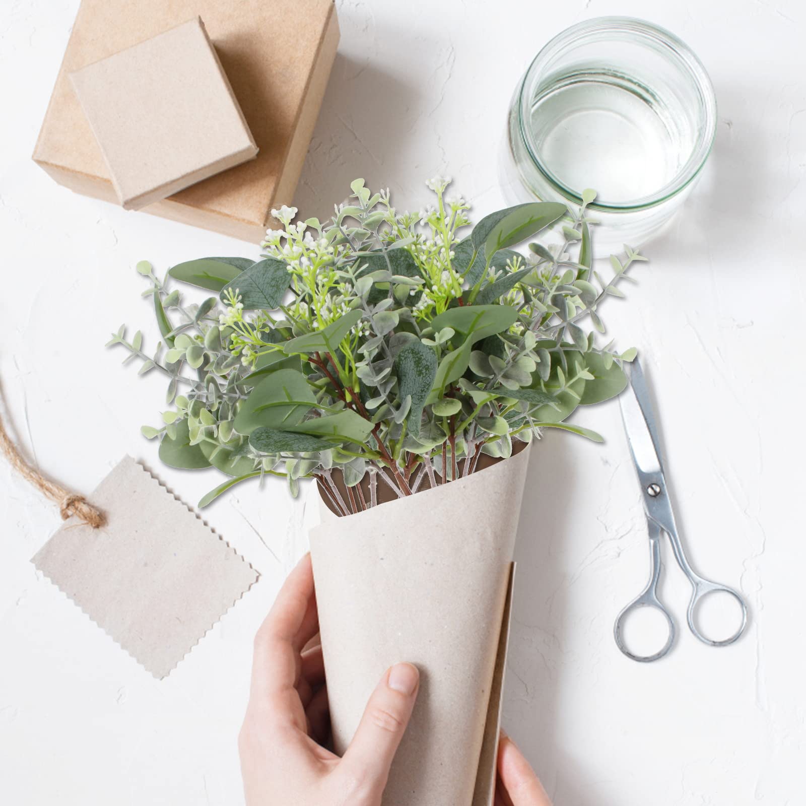 ZeKonan ZeKonan 40 Pcs Artificial Eucalyptus Stems for Wedding Centerpieces and Flower Arrangements - View 7 of 8