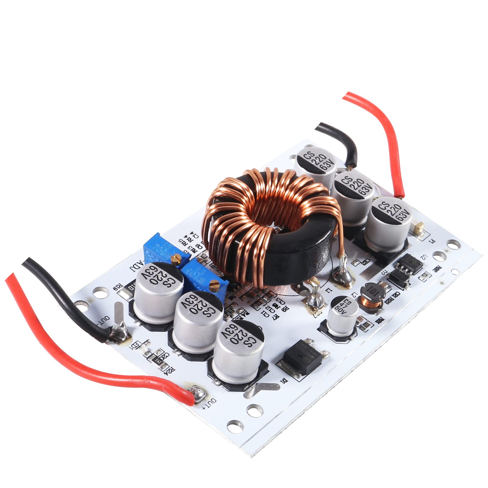 Aobao Aobao 3pcs 600W Boost Converter DC-DC Adjustable Step-up Power Supply Module 10V-60V to 12-60V 10A Constant Voltage Current - View 2 of 7