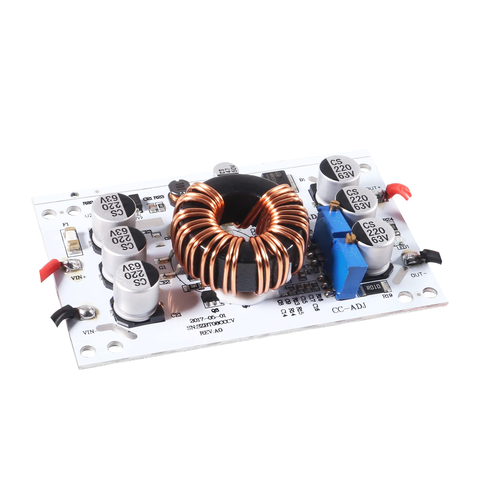 Aobao Aobao 3pcs 600W Boost Converter DC-DC Adjustable Step-up Power Supply Module 10V-60V to 12-60V 10A Constant Voltage Current - View 5 of 7