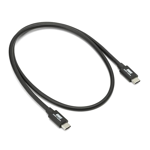 OWC OWC 28-Inch Thunderbolt 4 & USB-C Cable: 40Gbps Data, 240W Power, 8K Video - Fast Charging & High-Speed Performance