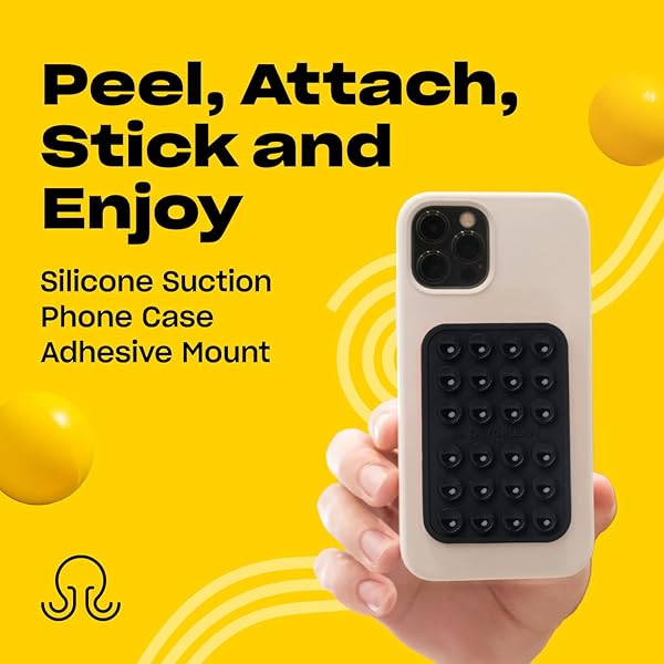 OCTOBUDDY OctoBuddy Silicone Suction Phone Case - Hands-Free Mount for iPhone & Android - Strong Grip for Selfies & Videos - Darth Vader Design - View 3 of 8