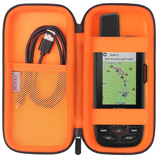 BOVKE Buy BOVKE Carrying Case for Garmin GPSMAP 64sx/66i/67 & inReach Explorer+ - Perfect for Hiking & Accessories