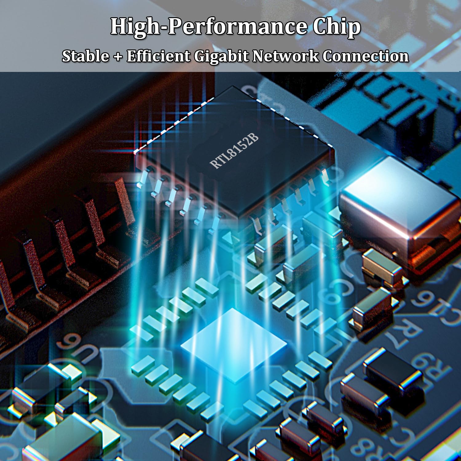 Tccmebius Tccmebius USB Ethernet Adapter USB 2.0 to 10/100 Wired Network Adapter for MacBook Surface Pro Notebook PC Compatible with Windows Mac Android Linux - View 5 of 7