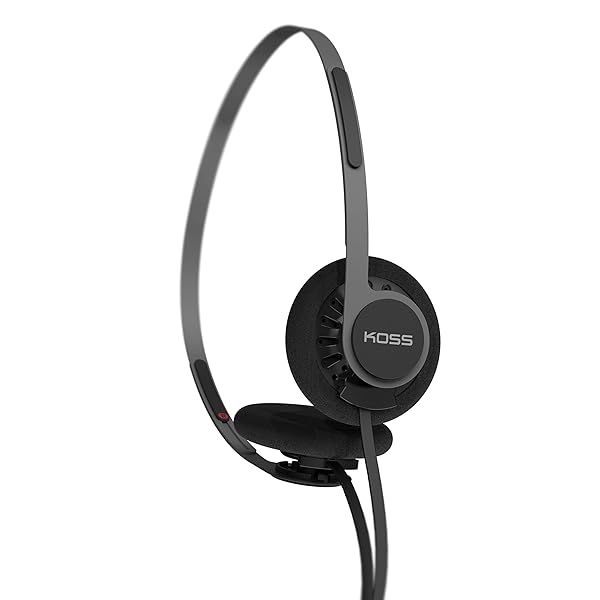 Koss Buy Koss KPH40 Utility On-Ear Headphones - Retro Style, Lightweight, Detachable Cord (Stealth Black) - View 5 of 10