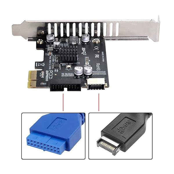 cablecc Upgrade Your PC: Cablecc 5Gbps Type-E USB 3.1 Front Panel & PCI-E 1X VL805 Adapter - View 4 of 10