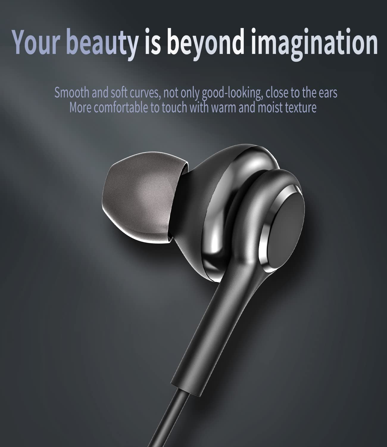 HOYULLI USB C Wired Earbuds for Kids - 2 Pack Headphones with Microphone & Volume Control for School, Chromebook, Samsung & Running - View 2 of 7