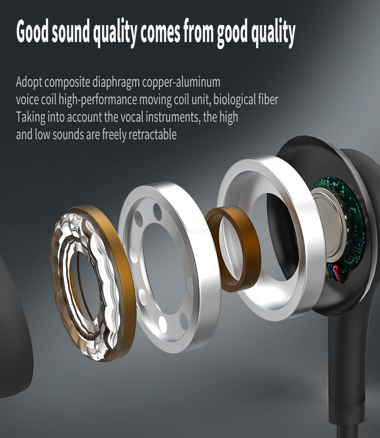 HOYULLI USB C Wired Earbuds for Kids - 2 Pack Headphones with Microphone & Volume Control for School, Chromebook, Samsung & Running - View 3 of 7