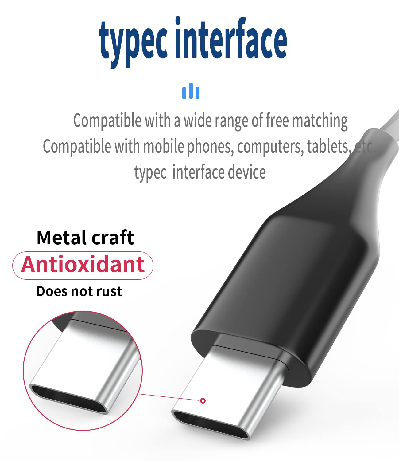 HOYULLI USB C Wired Earbuds for Kids - 2 Pack Headphones with Microphone & Volume Control for School, Chromebook, Samsung & Running - View 4 of 7